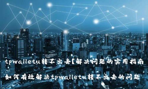 tpwalletu转不出去？解决问题的实用指南

如何有效解决tpwalletu转不出去的问题
